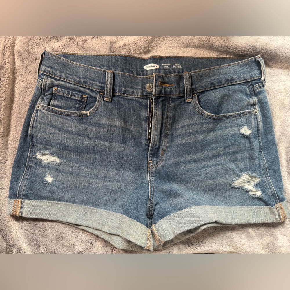 Old Navy Women's Distressed Blue Jean Shorts